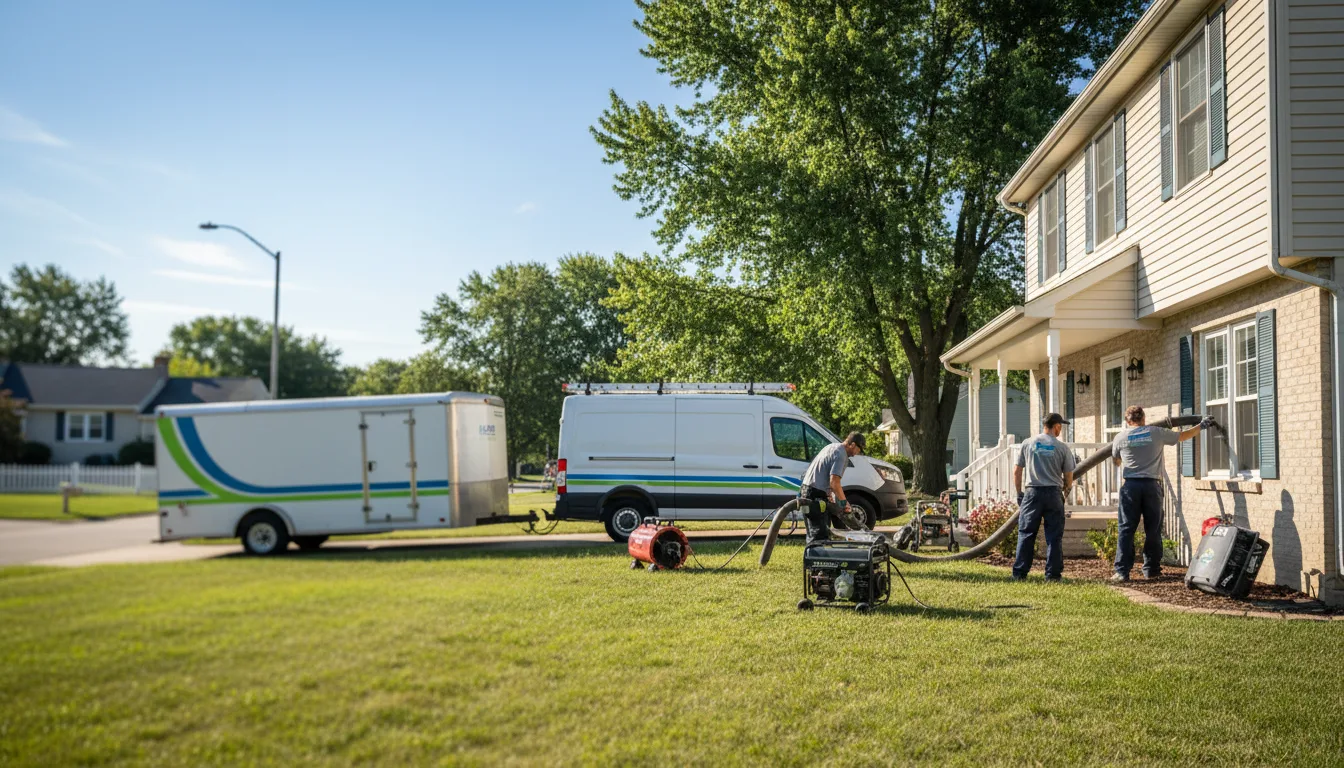 Flooded Basement Restoration And Cleanup With Repair in Adelphi, OH near me